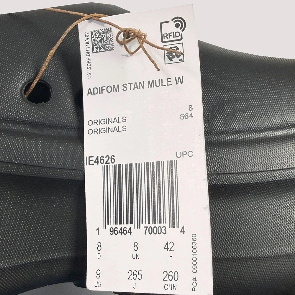 Adidas Adifom Stan Mule / Shoes / Clogs - NEW Womens Size 9 Black  #49263-TOP1 - Picture 4 of 5